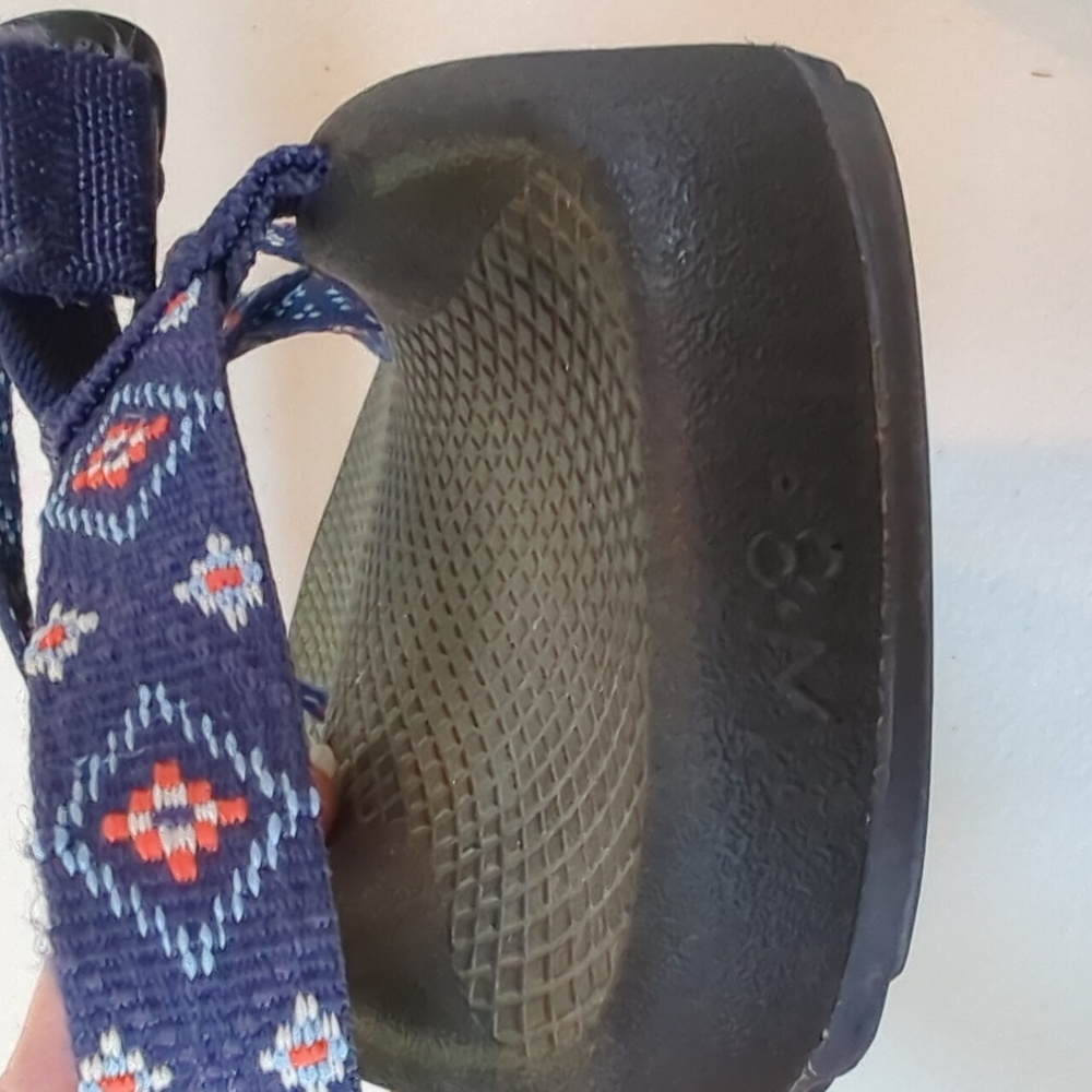 Chaco Women's Z/Cloud Patterned Strap Sandal - Navy - Picture 7 of 7